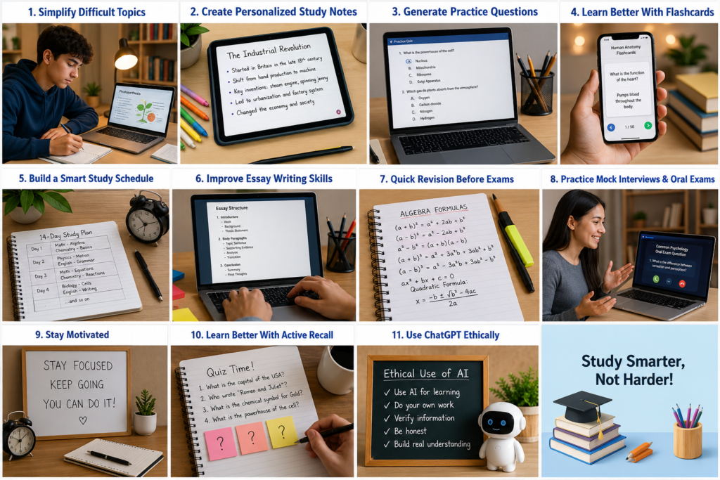 how to use ChatGPT for exams