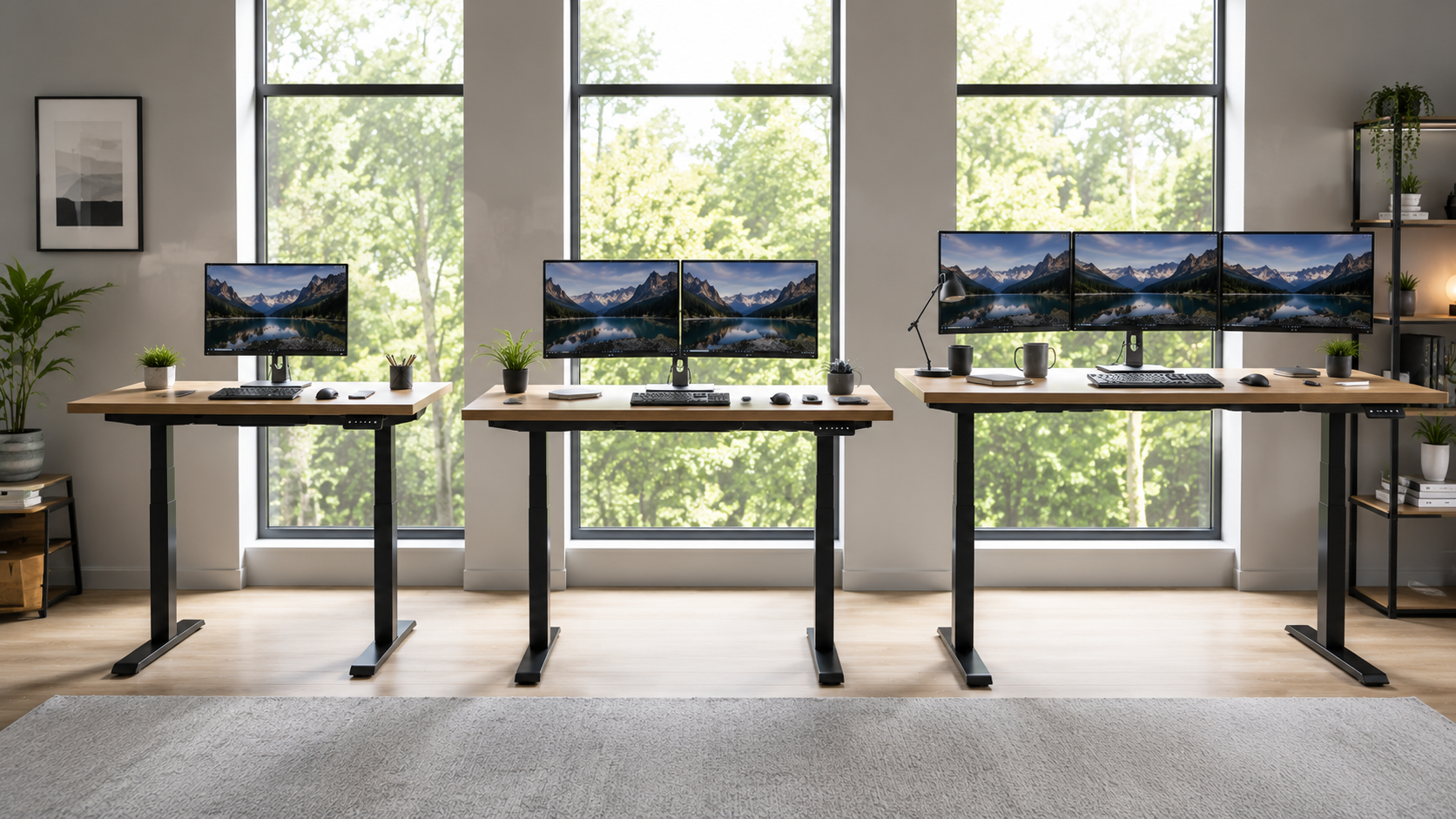 Best standing desk improving productivity and comfort in a modern home office