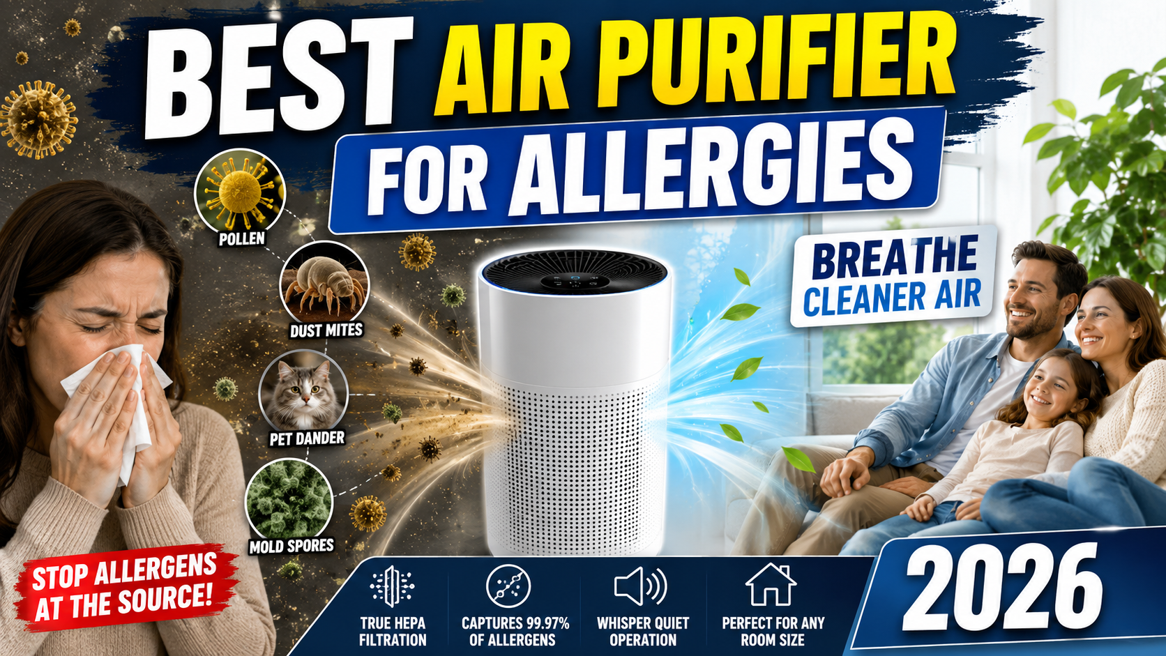 Best Air Purifier for Allergies 2026
