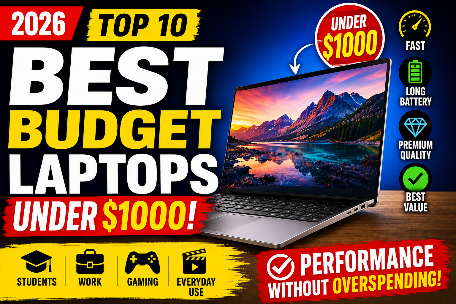 Best Budget Laptop Under $1000